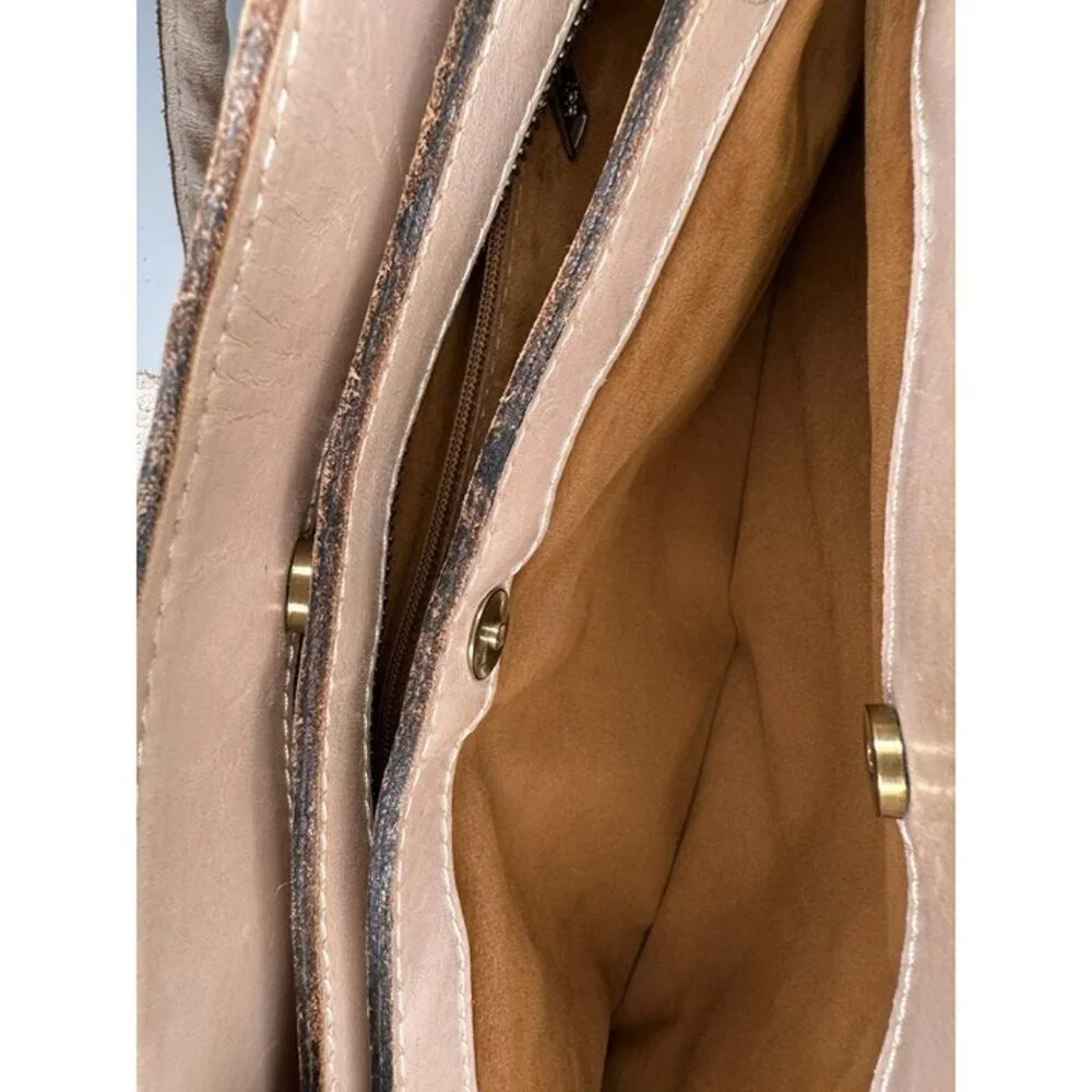 Patricia Nash Rienzo Satchel Tooled Leather Purse - Light Pink Pre-owned - Picture 12 of 12